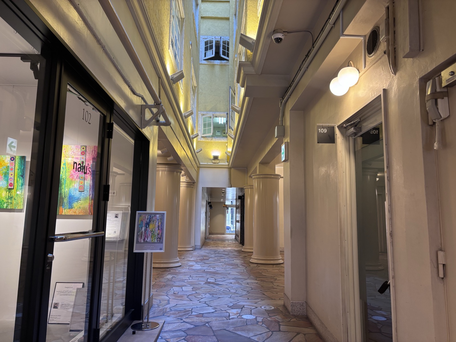 Interior passage of Restructure Nishi-Shinsaibashi building